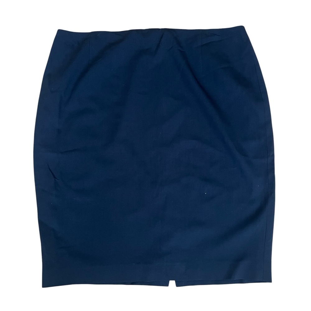 Elie Tahari Navy Blue Pencil Skirt